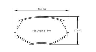 Pagid Racing Brake Pads No. 8127 - Discovery Parts